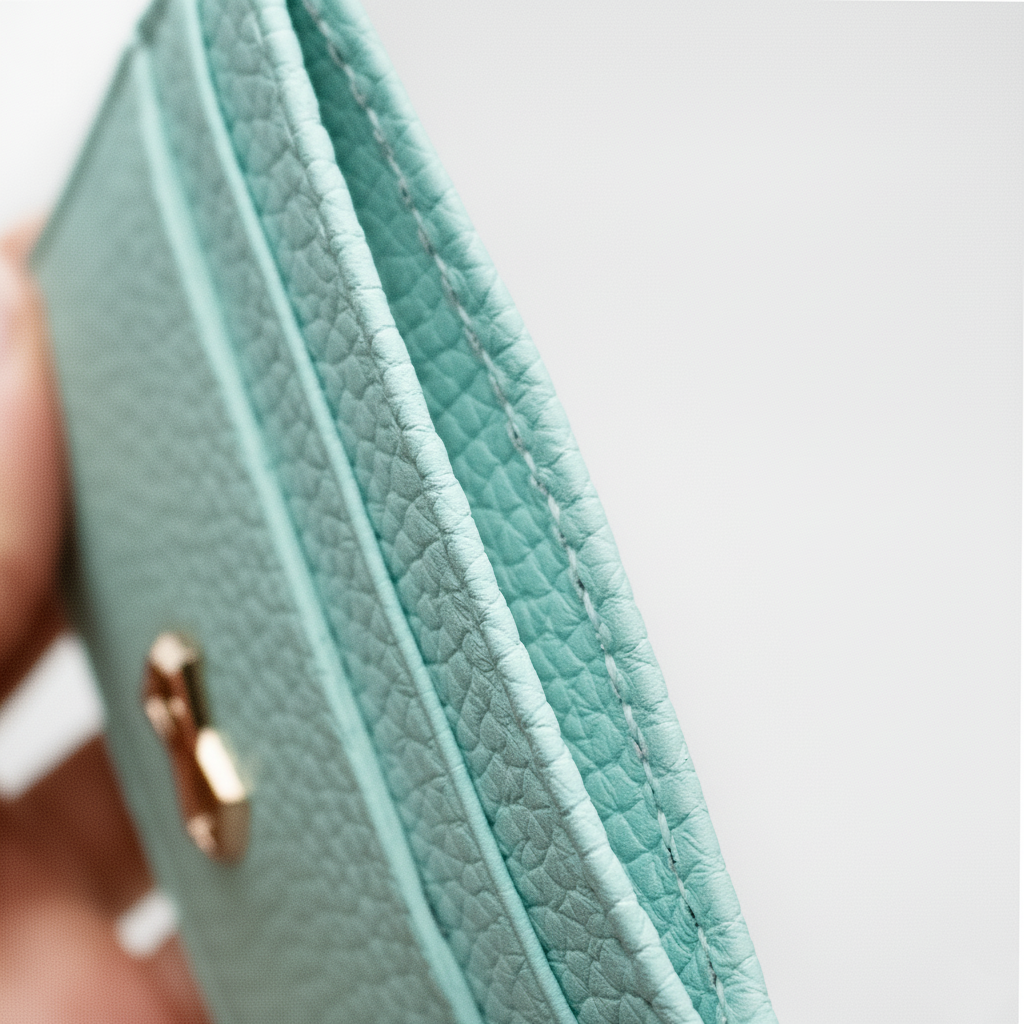 kortholder-etui-i-taurillonlæder-detalje-af-kornet-struktur-og-syninger